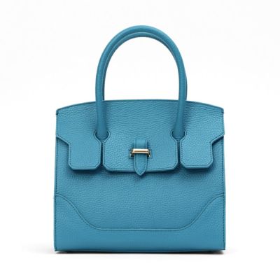 ボストンバッグ（サックスの正面）