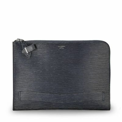 クラッチバッグ（チャコールグレーの正面）