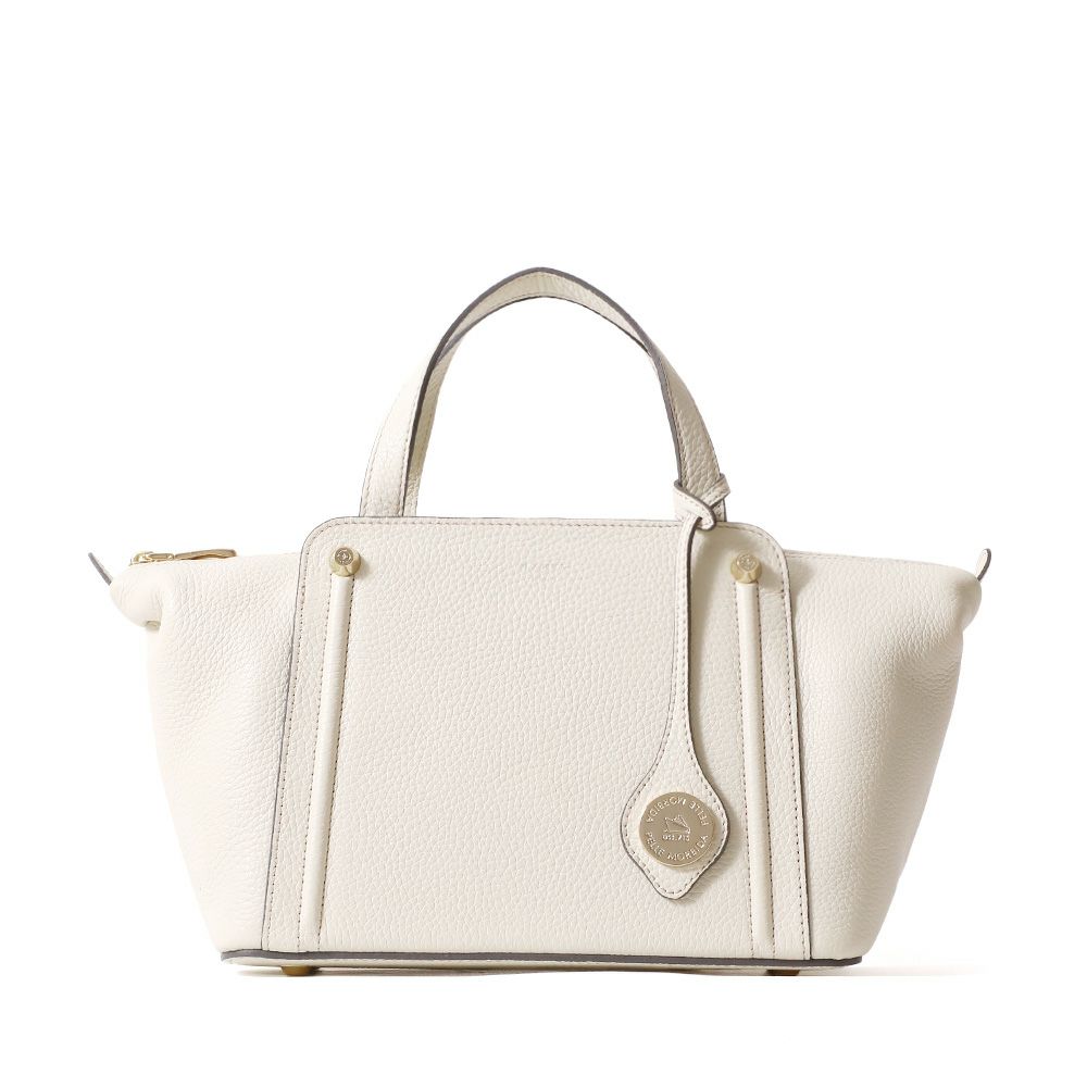 ハンドバッグ（アイボリーの正面）