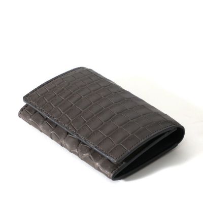 ★ほぼ未使用★【ペッレモルビダ】ネイビー クロコ カードケース 名刺 ビジネス PELLE MORBIDA】クロコ カードケース | 藤巻百貨店