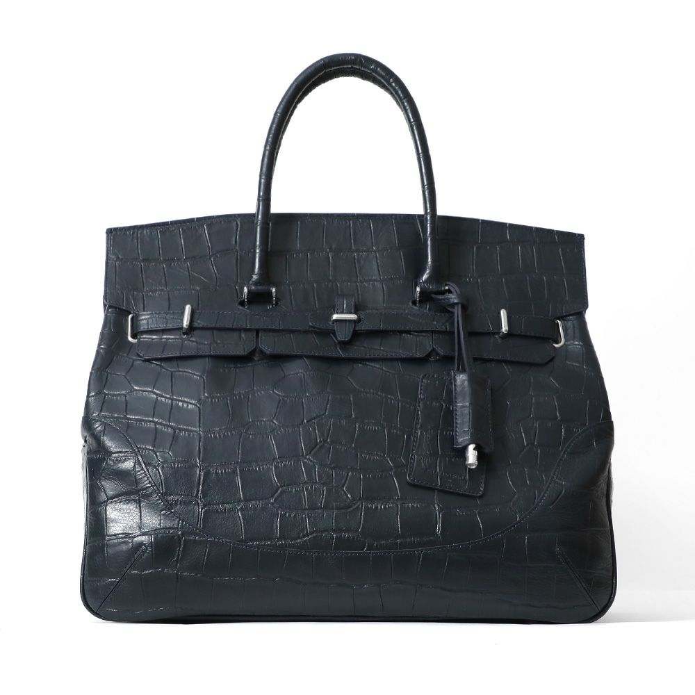 ボストンバッグ(ネイビーの正面)