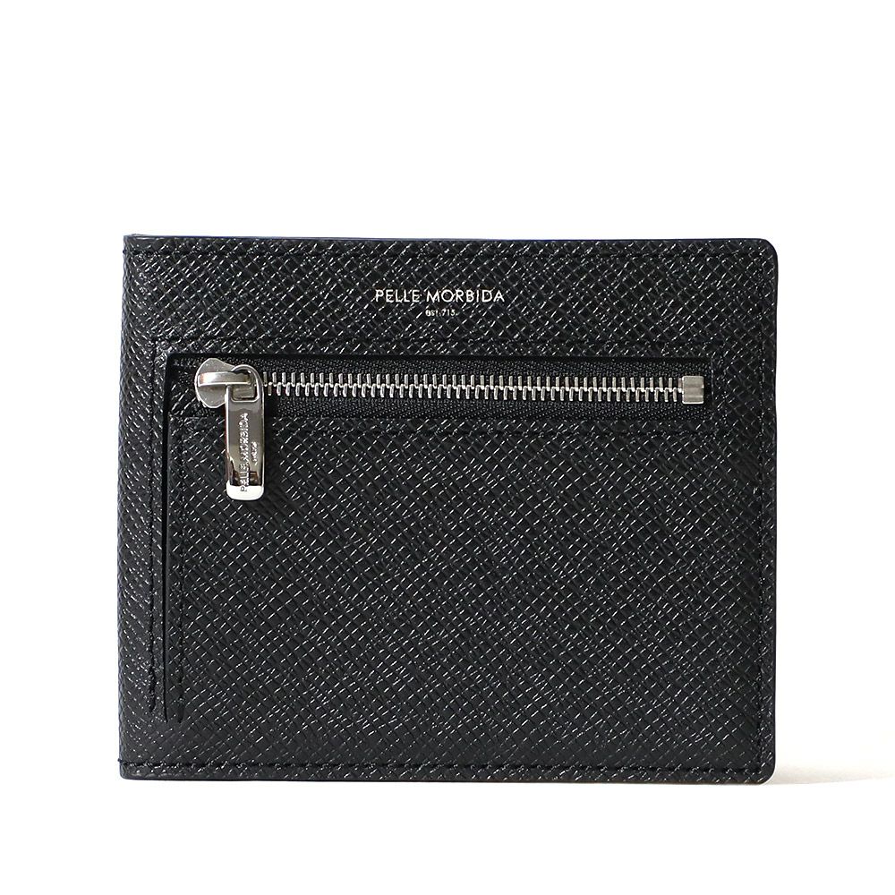 コンパクトウォレットの正面（ブルー）