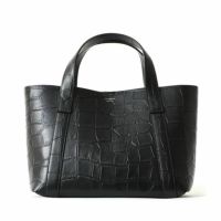 ミニトートバッグの正面（ブラック）