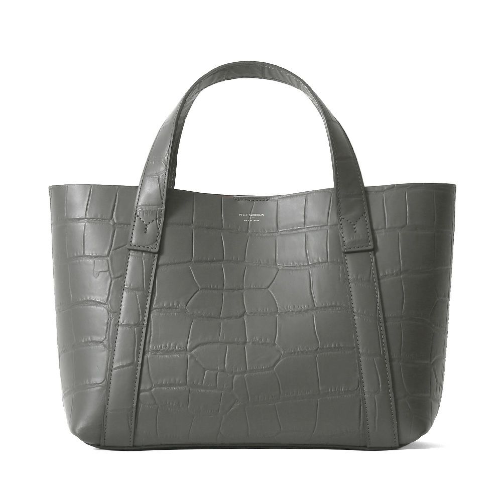 ミニトートバッグの正面（グレージュ）