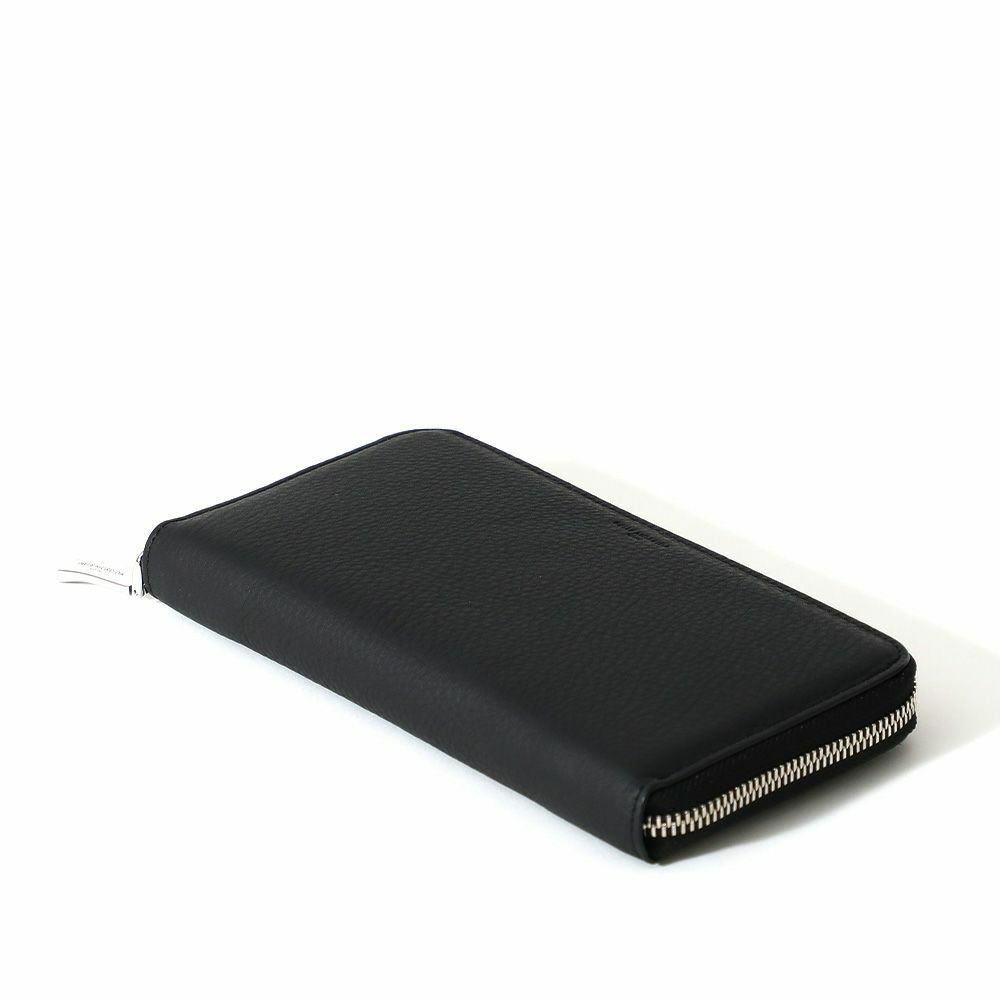 極美品 ペッレモルビダ 長財布 ラウンドファスナー ロゴ刻印 ブラック