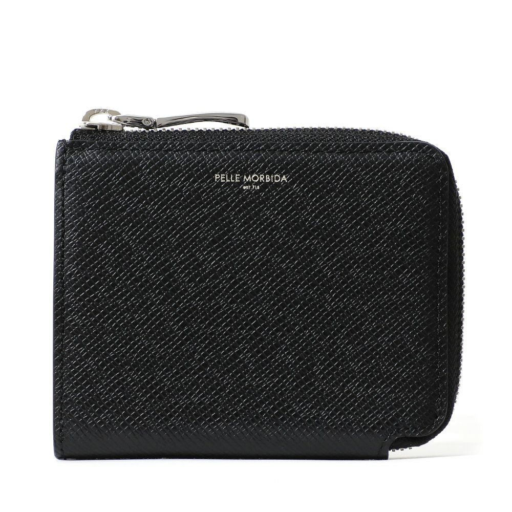 ミニウォレットの正面（ブラック）