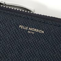 【極美品】ペッレモルビダ コンパクトウォレット ネイビー サフィアーノレザー BA333-ミニウォレット | PELLE MORBIDA ペッレ モルビダ