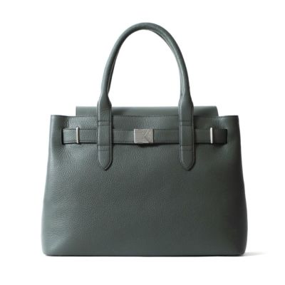 トートバッグの正面（チャコールグレー）