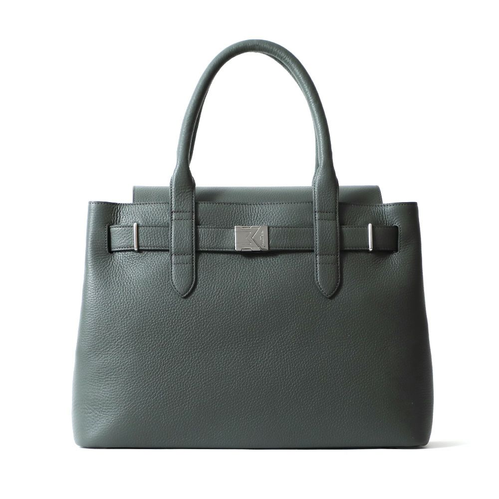 トートバッグの正面（チャコールグレー）