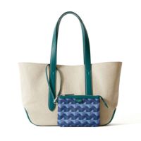 トートバッグの正面（ピーコックグリーン）