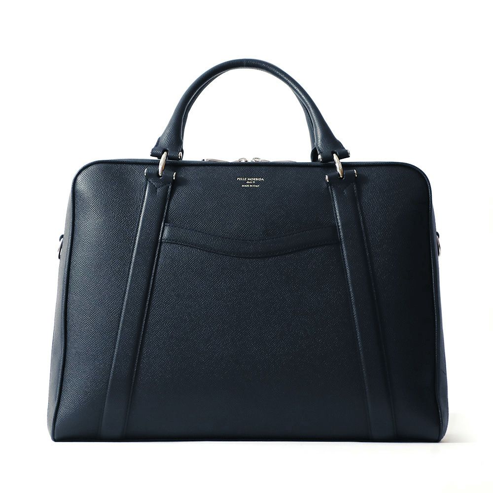 ブリーフバッグの正面（ネイビー）