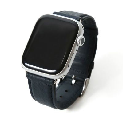 アップルウォッチバンドの正面（ネイビー）