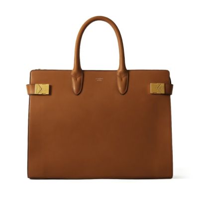 ボストンバッグの正面（ブラウン）