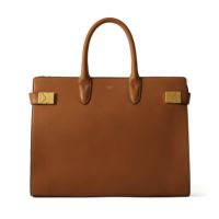 ボストンバッグの正面（ブラウン）