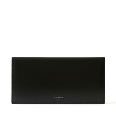 ロングウォレットの正面（ブラック）