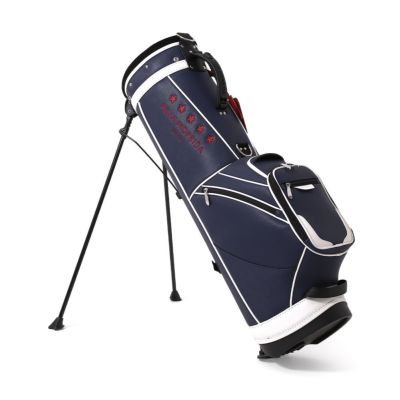 キャディバッグの正面（トリコロール）