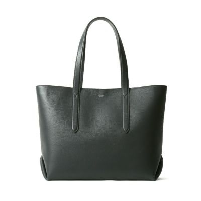 トートバッグの正面（チャコールグレー）