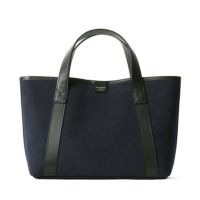 ミニトートバッグの正面（ネイビー×ブラック）